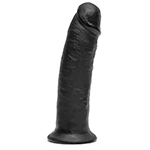 King Cock Extra Girthy Ultra Realistic Black Suction Cup Dildo 9.5 Inch.