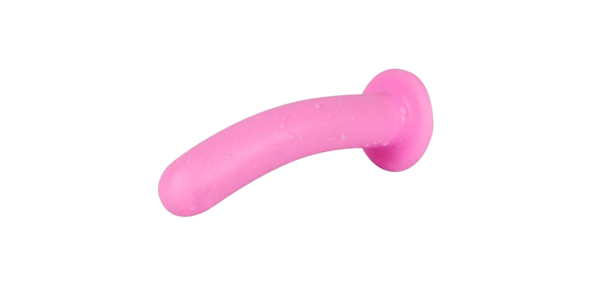 Anal Dildo Pink Silicone With Suction Cup.