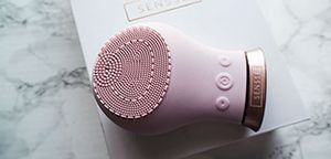 Face cleaning brush like a homemade vibrator.