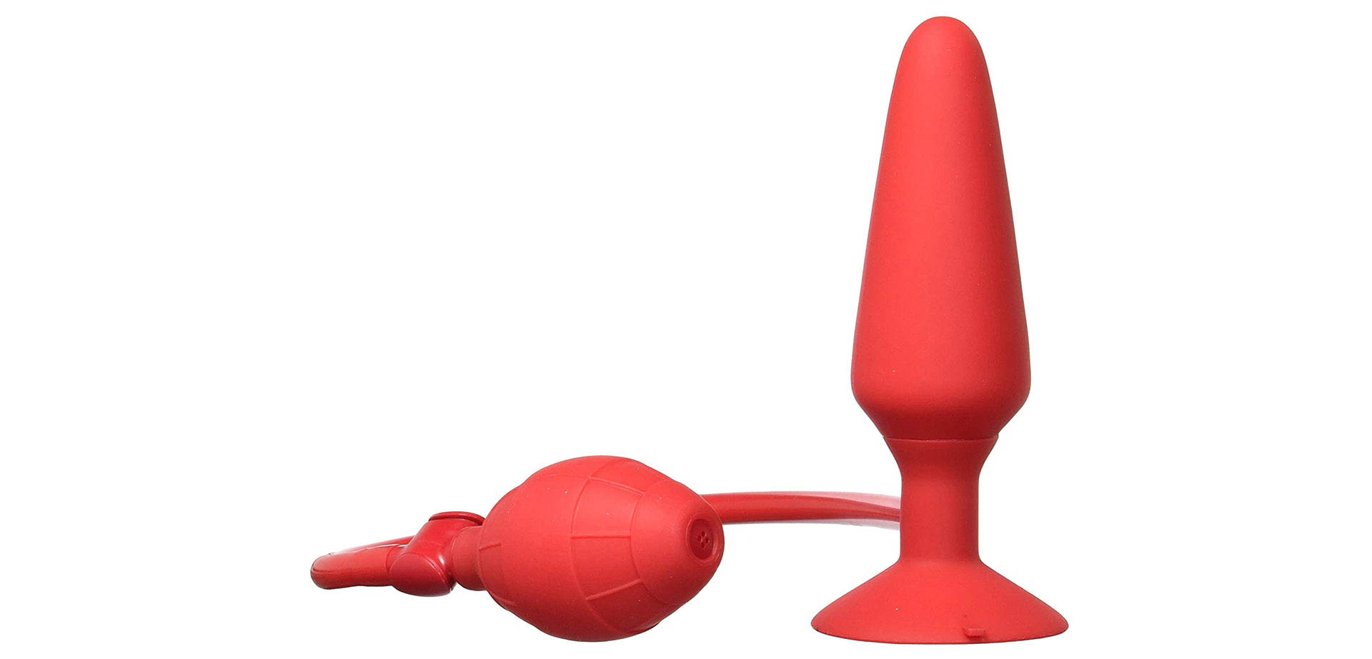 Large Red Inflatable Butt Plug.