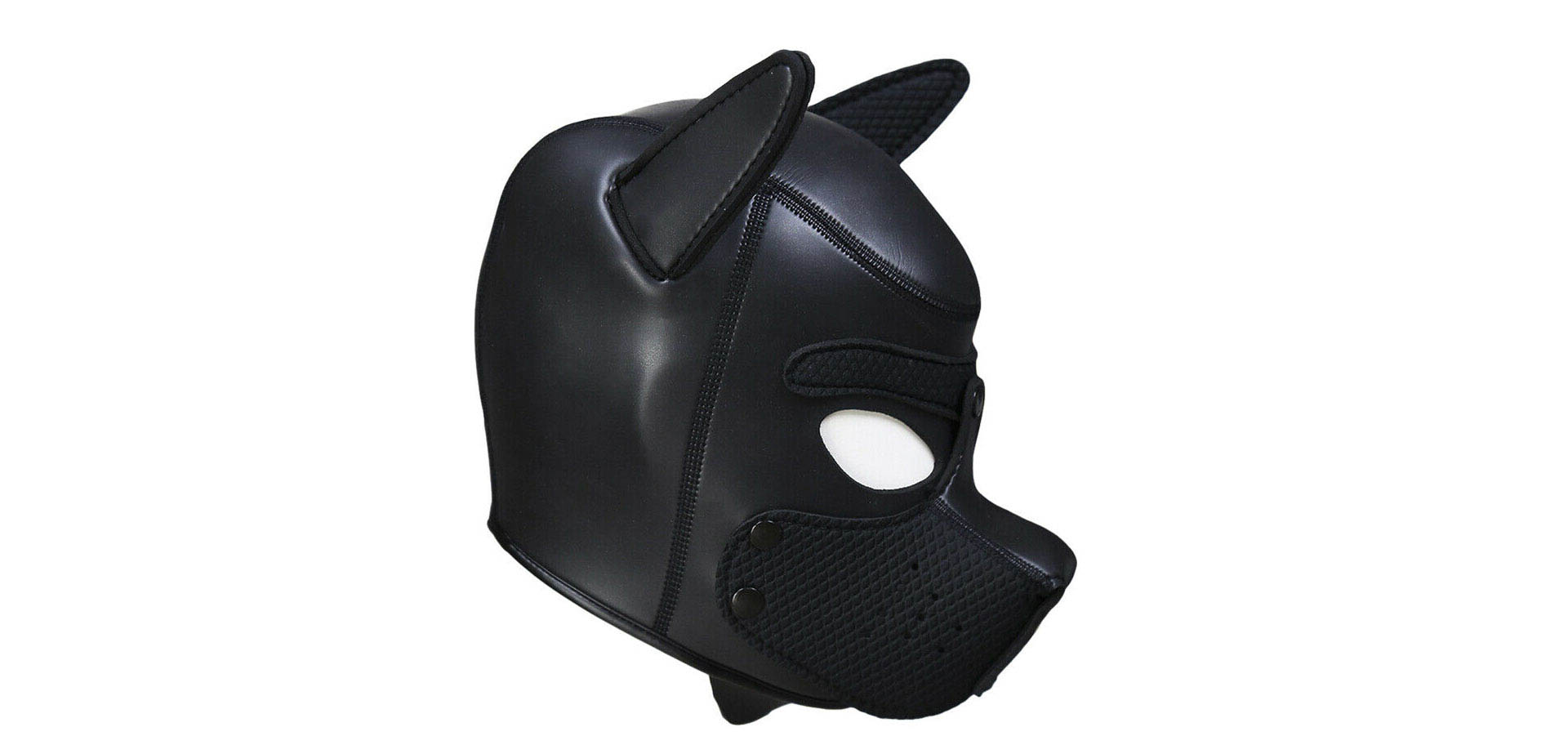 Latex Sex Role Play Dog Mask.