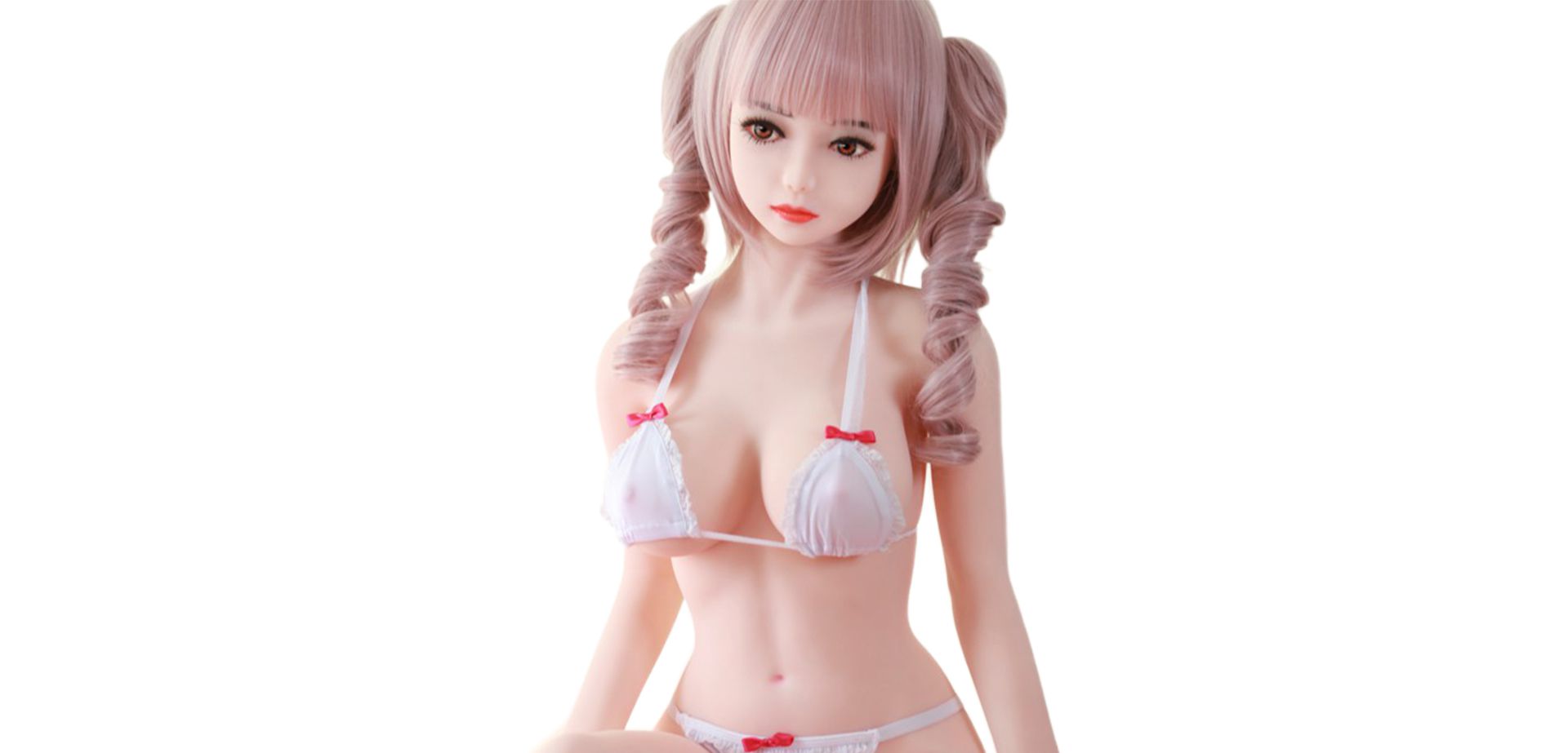 Pink-haired 100 cm doll.