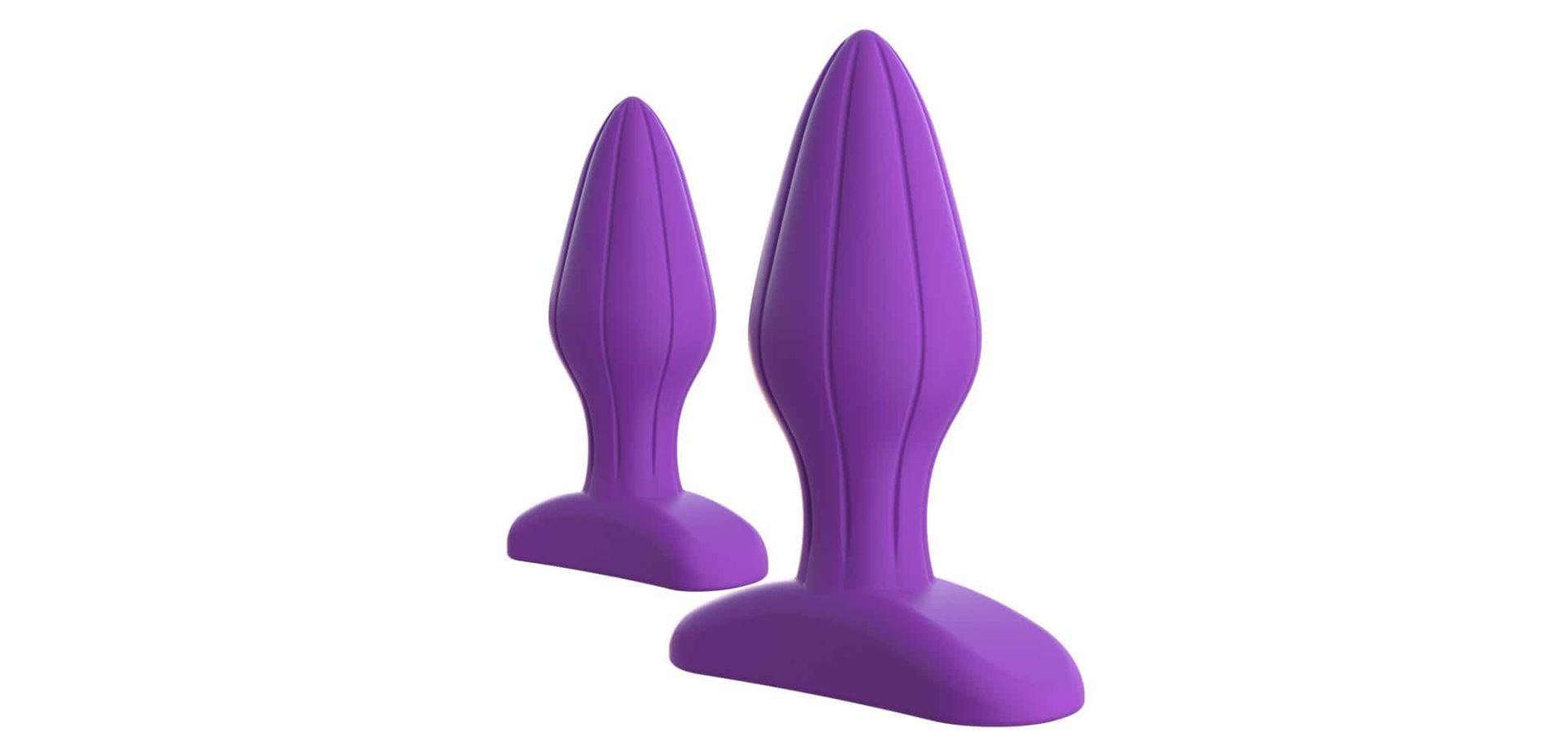 Purple Silicone Butt Plugs.
