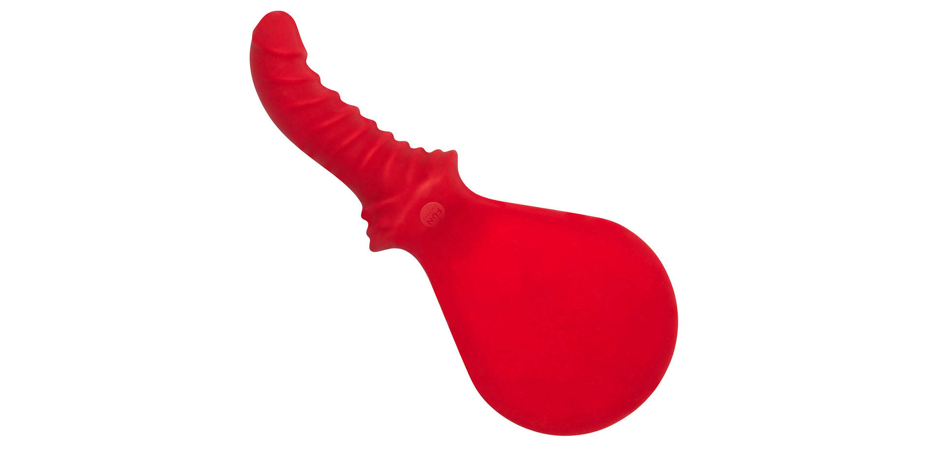 Red Silicone Spanking Paddle and Dildo.