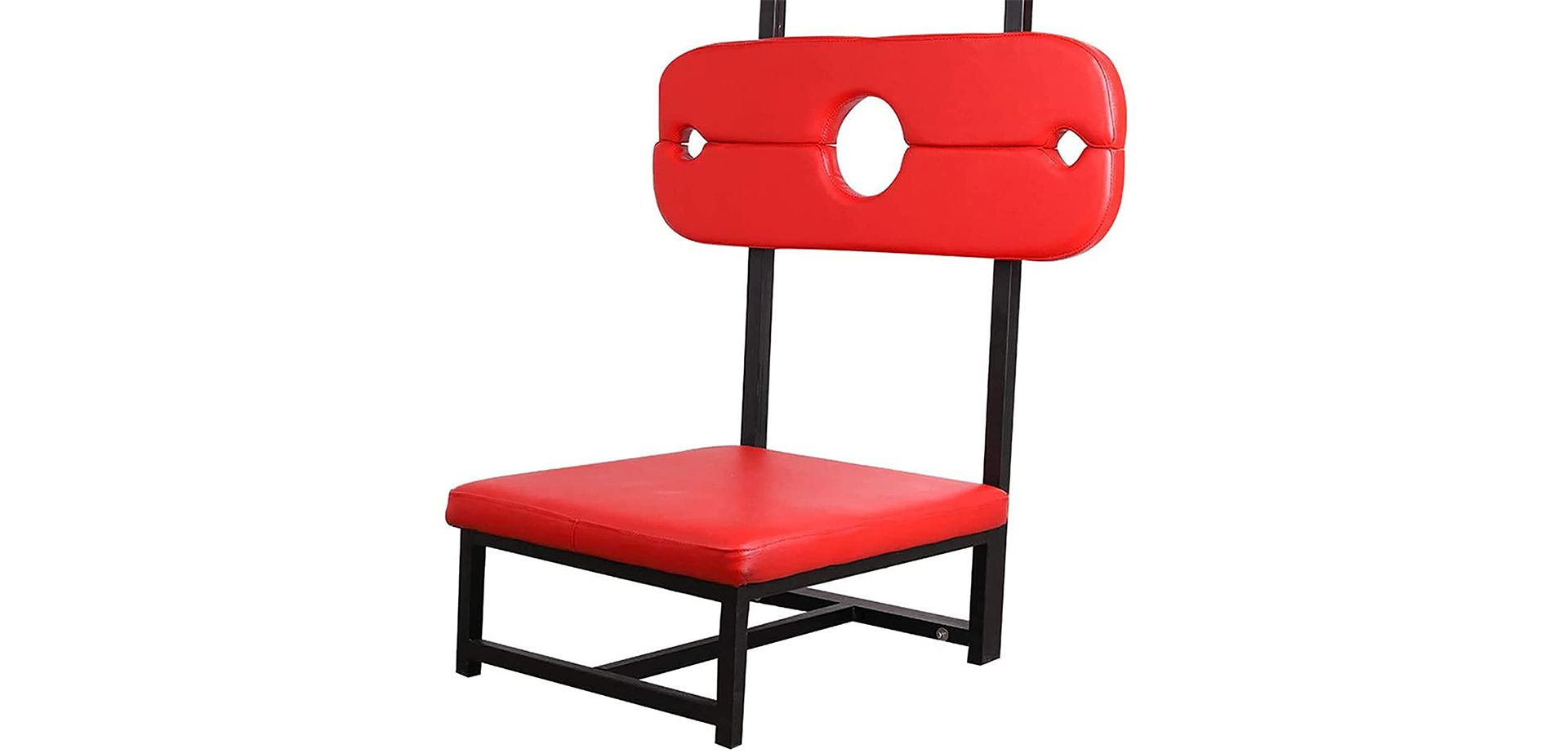 Red small sex chair.