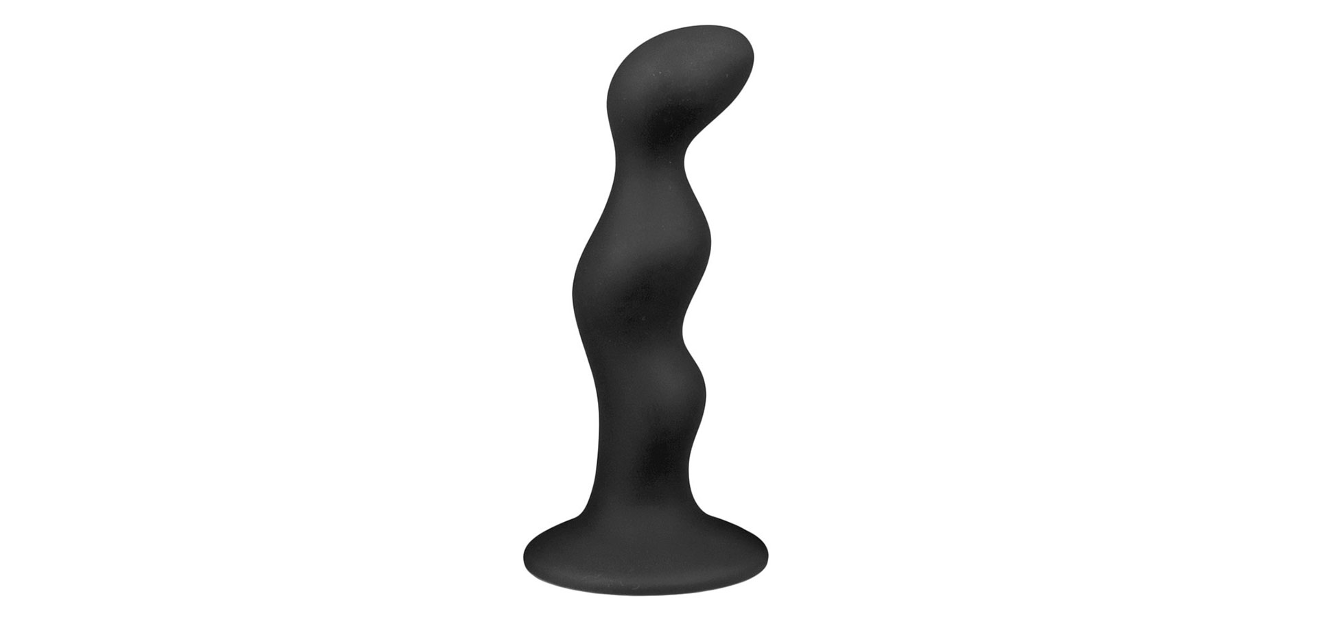 Ribbed Silicone Anal Dildo.