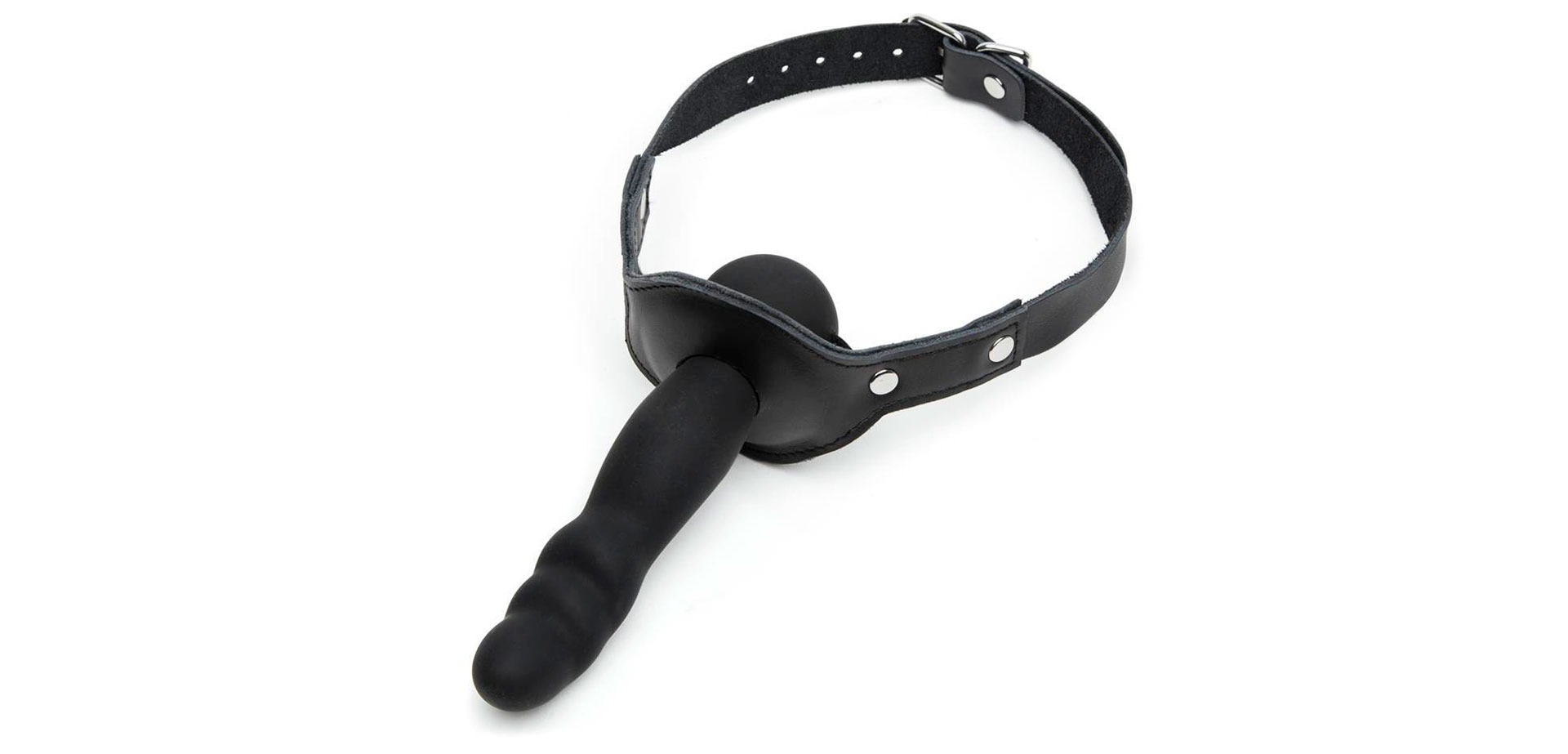 Silicone Realistic Dildo Gag With Ball.
