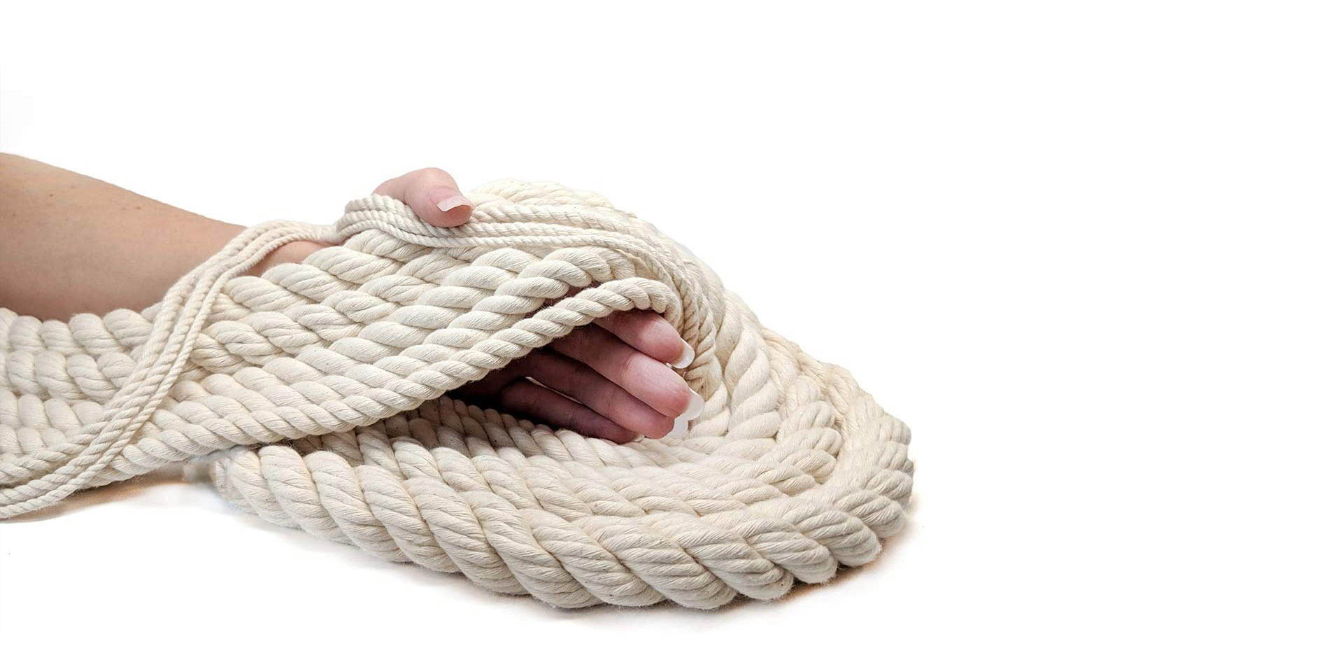 Twisted Cotton bondage rope.